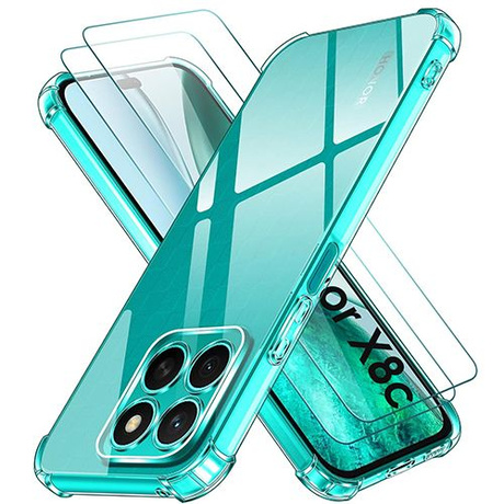 Etui do Honor X8c ANTI SHOCK CASE + 2x SZKŁO HARTOWANE