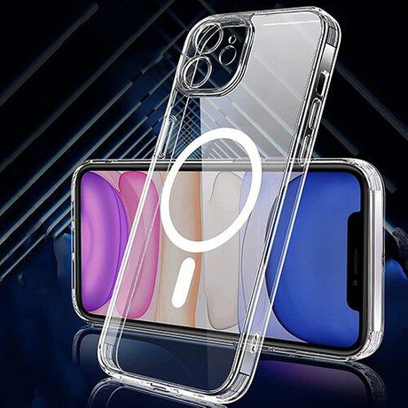 ETUI do iPhone 12 MagSafe Silicone Case + SZKŁO HARTOWANE 5D na cały ekran