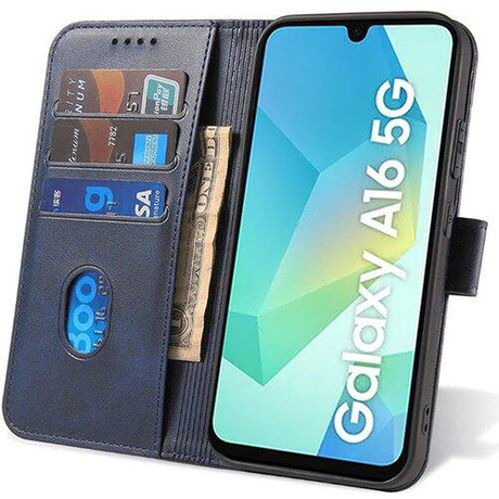 Etui do Samsung Galaxy A16 4G / 5G SKÓRZANE SKIN + SZKŁO HARTOWANE