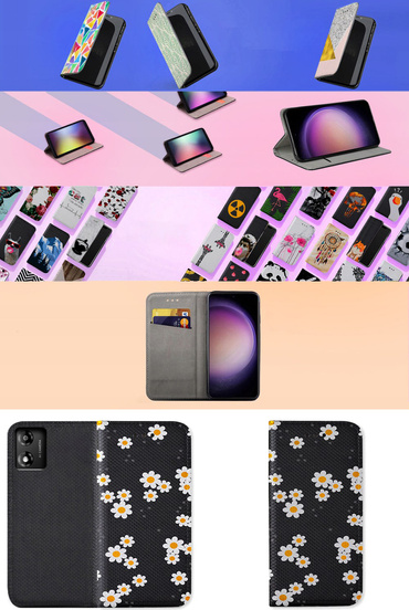 Etui do Motorola Moto E13 wzory CASE + SZKŁO