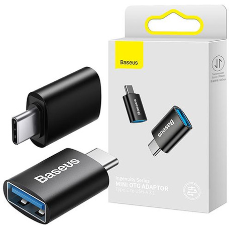 BASEUS PRZEJŚCIÓWKA ADAPTER USB-A DO USB-C TYPE-C OTG 3.1 TRANSMISJA 10GBPS