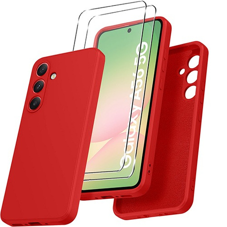 Etui do Samsung Galaxy A56 5G SILICONE CASE + 2x SZKŁO HARTOWANE