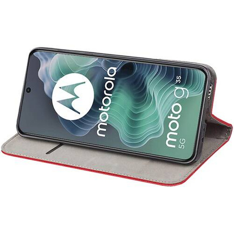 Etui do Motorola Moto G35 5G SMART MAGNET CASE + 2x SZKŁO
