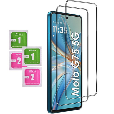 Etui do Motorola Moto G75 5G SLIDE RING CASE PANCERNE + 2X SZKŁO HARTOWANE