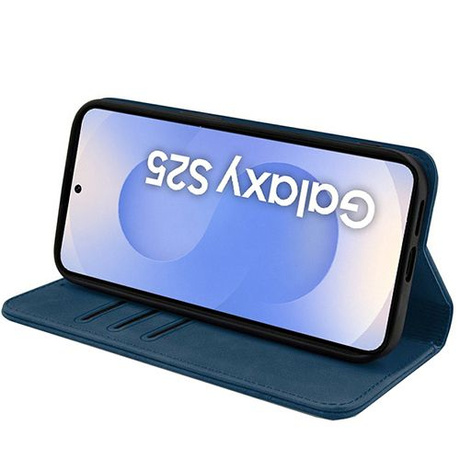 Etui do Samsung Galaxy S25 Skórzane Magnetyczne + 2x SZKŁO HARTOWANE 9H