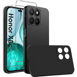 Etui SOFT MATT CASE do Honor X8c + 2X SZKŁO HARTOWANE 9H