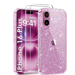Etui do iPhone 16 Plus BROKAT CASE + 2x SZKŁO SZYBKA 9H