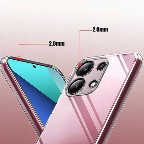 Etui do Xiaomi Redmi Note 13 Pro 4G WZMACNIANE 360° CLEAR CASE + SZKŁO HARTOWANE