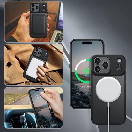 ETUI do iPhone 17 Pro do MagSafe Magnetyczne Matowe Matt + 2x SZKŁO 9H