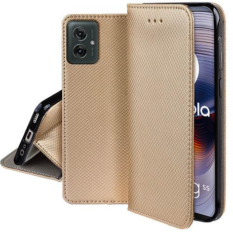 Etui do Motorola Moto G55 5G SMART MAGNET CASE + SZKŁO HARTOWANE