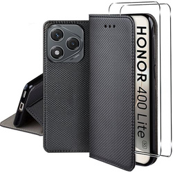 Etui do Honor 400 Lite SMART MAGNET CASE + 2X SZKŁO HARTOWANE