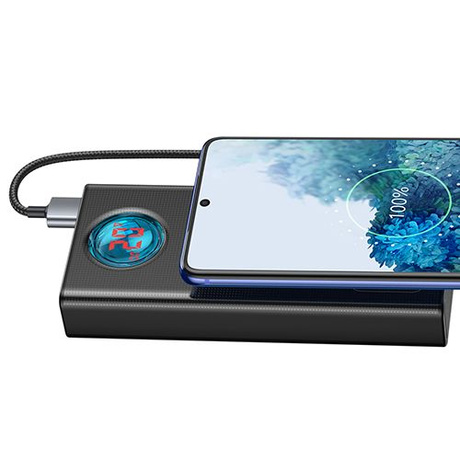 Baseus Powerbank 30000mAh 65W 5X USB USB Typu C 5A QC 3.0 Z Wyświetlaczem