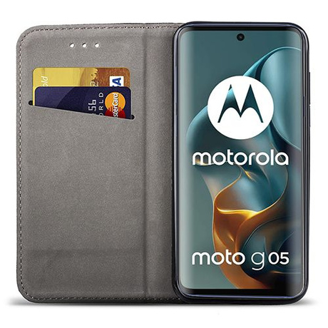 Etui do Motorola Moto G05 / E15 SMART MAGNET CASE + 2X SZKŁO HARTOWANE