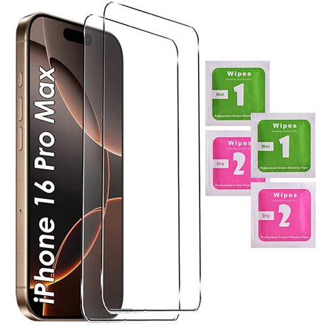 Etui do iPhone 16 Pro Max WZMACNIANE 360° CASE + 2x SZKŁO