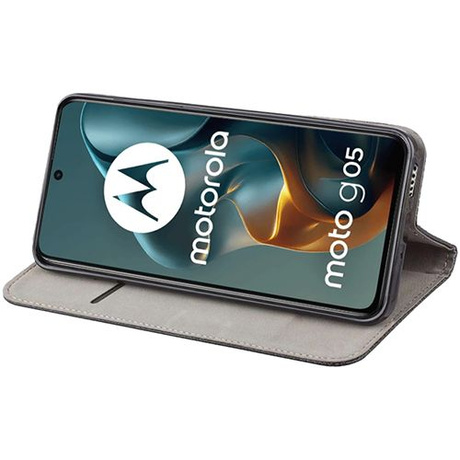 Etui do Motorola Moto G05 / E15 SMART MAGNET CASE + 2X SZKŁO HARTOWANE