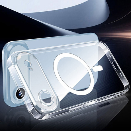 Etui do iPhone Air DO MAGSAFE WZMACNIANE MAGNETYCZNE OBUDOWA + 2x Szkło 9H