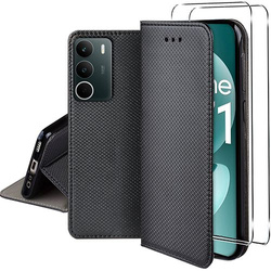 Etui do Realme C71 SMART MAGNET CASE + 2X SZKŁO HARTOWANE