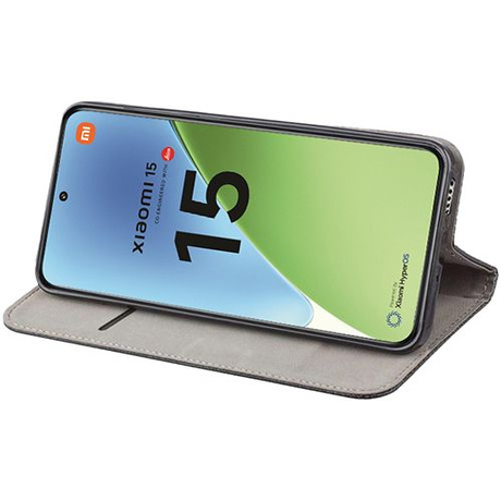 Etui do Xiaomi 15 5G SMART MAGNET CASE + 2X SZKŁO HARTOWANE
