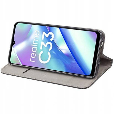 Etui do Realme C33 SMART MAGNET CASE + SZKŁO HARTOWANE