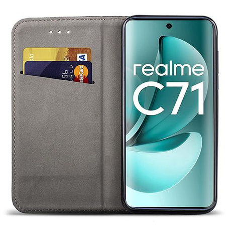 Etui do Realme C71 SMART MAGNET CASE + 2X SZKŁO HARTOWANE