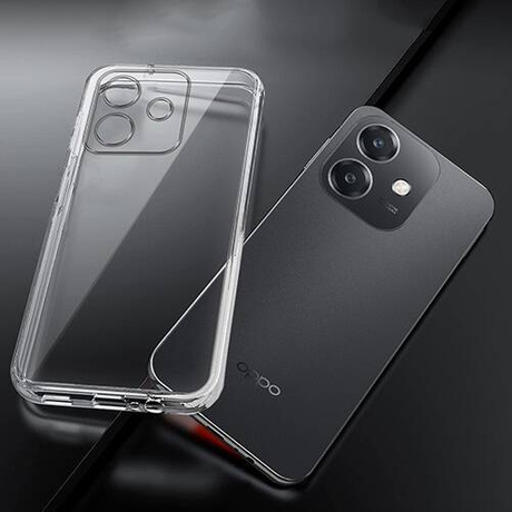 Etui do Oppo A40 / A40m WZMACNIANE 360° CLEAR CASE + SZKŁO HARTOWANE