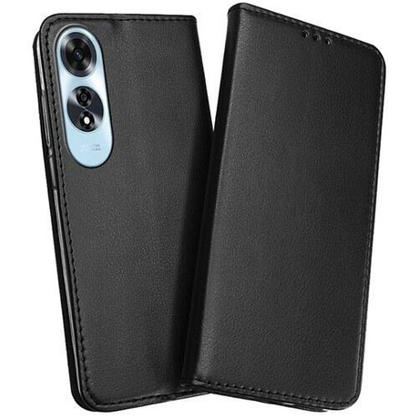 Etui do Oppo A60 skórzane magnetyczne z klapką + SZKŁO HARTOWANE