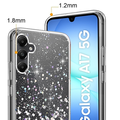 Etui do Samsung Galaxy A17 5G BROKATOWE CASE + 2x SZKŁO HARTOWANE