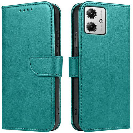 Etui do Motorola Moto G54 5G SKÓRZANE SKIN Portfel Case + SZKŁO HARTOWANE