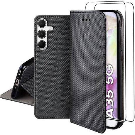 Etui do Samsung Galaxy A35 5G SMART MAGNET CASE + 2X SZKŁO HARTOWANE