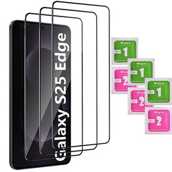 3x SZKŁO HARTOWANE 9D na cały ekran do Samsung Galaxy S25 Edge