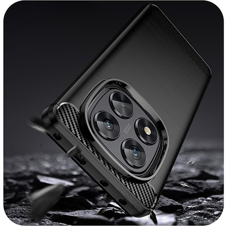 ETUI PANCERNE KARBON do Xiaomi Redmi Note 14 Pro 5G | 14 Pro Plus 5G + SZKŁO 5D