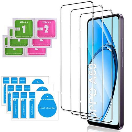 3x SZKŁO HARTOWANE 9H do Oppo A60