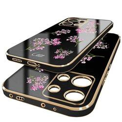 Etui do Xiaomi Redmi Note 13 Pro 4G WZORY GLAMOUR ze złotą ramką + SZKŁO