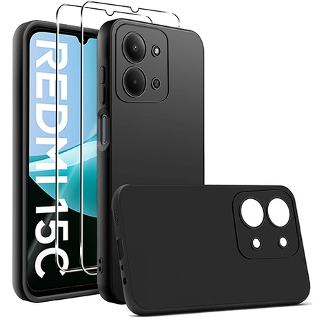 Etui SOFT MATT CASE do Xiaomi Redmi 15C 4G / 5G + 2X SZKŁO HARTOWANE