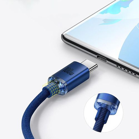 WZMACNIANY KABEL USB USB-C BASEUS PRZEWÓD 100W 5A 1.2M SZYBKIE ŁADOWANIE