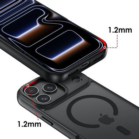 ETUI do iPhone 17 Pro do MagSafe Magnetyczne Matowe Matt + 2x SZKŁO 9H