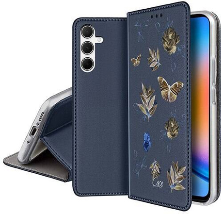 Etui SKÓRZANE do Samsung Galaxy A16 4G / 5G wzory PORTFEL + SZKŁO