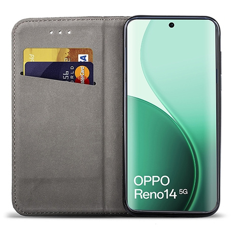 Etui do Oppo Reno 14 5G / 14 FS 5G SMART MAGNET CASE + 2X SZKŁO HARTOWANE