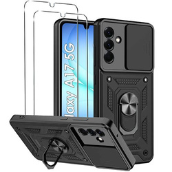 Etui do Samsung Galaxy A17 5G SLIDE RING CASE PANCERNE + 2x SZKŁO HARTOWANE
