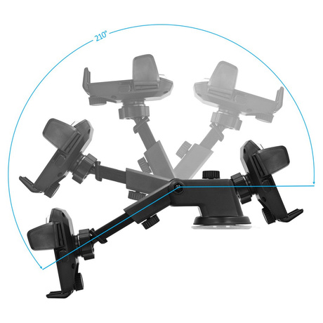 Uchwyt samochodowy teleskopowy na szybę kokpit