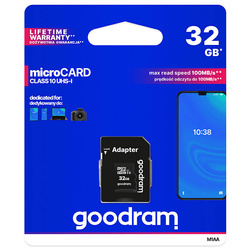 Karta pamięci microSD 32GB GOODRAM SDHC + adapter