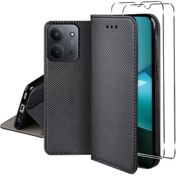 Etui z klapką do Xiaomi Redmi 15C 4G / 5G SMART MAGNET CASE + 2X SZKŁO HARTOWANE