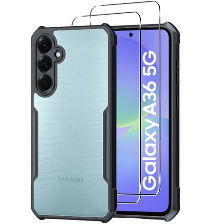 ETUI do Samsung Galaxy A36 5G WZMACNIANE 360° SHOCK CASE + SZKŁO