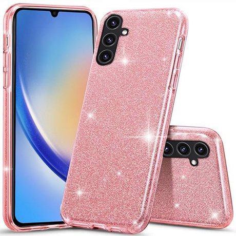 Etui BLING BROKAT CASE do Samsung Galaxy A14 4G / 5G + SZKŁO HARTOWANE