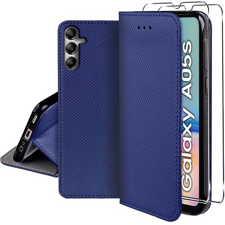 Etui do Samsung Galaxy A05s SMART MAGNET CASE + 2X SZKŁO HARTOWANE