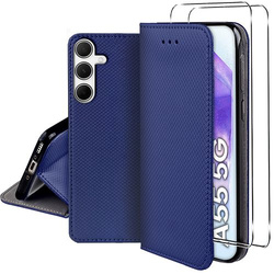 Etui do Samsung Galaxy A55 5G SMART MAGNET CASE + 2X SZKŁO