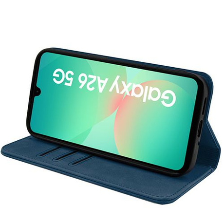 Etui do Samsung Galaxy A26 5G Skórzane Magnetyczne + 2x SZKŁO HARTOWANE 9H