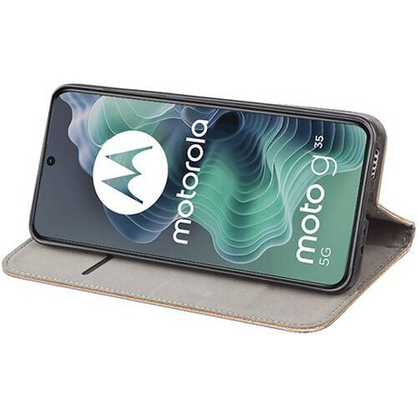 Etui do Motorola Moto G35 5G SMART MAGNET CASE + 2x SZKŁO
