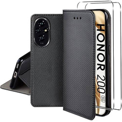 Etui do Honor 200 5G SMART MAGNET CASE + 2X SZKŁO HARTOWANE