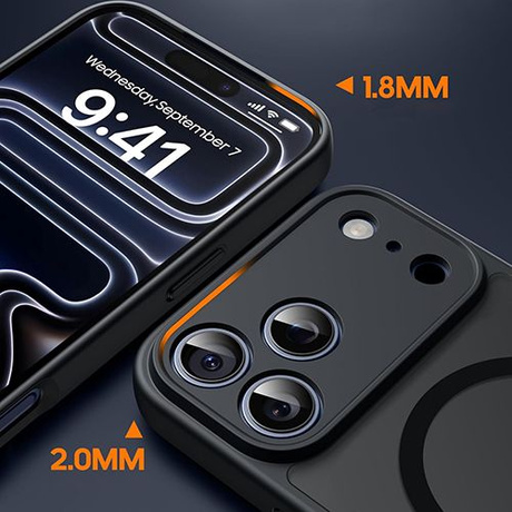 ETUI do iPhone 17 Pro do MagSafe Magnetyczne Matowe Matt + SZKŁO 5D